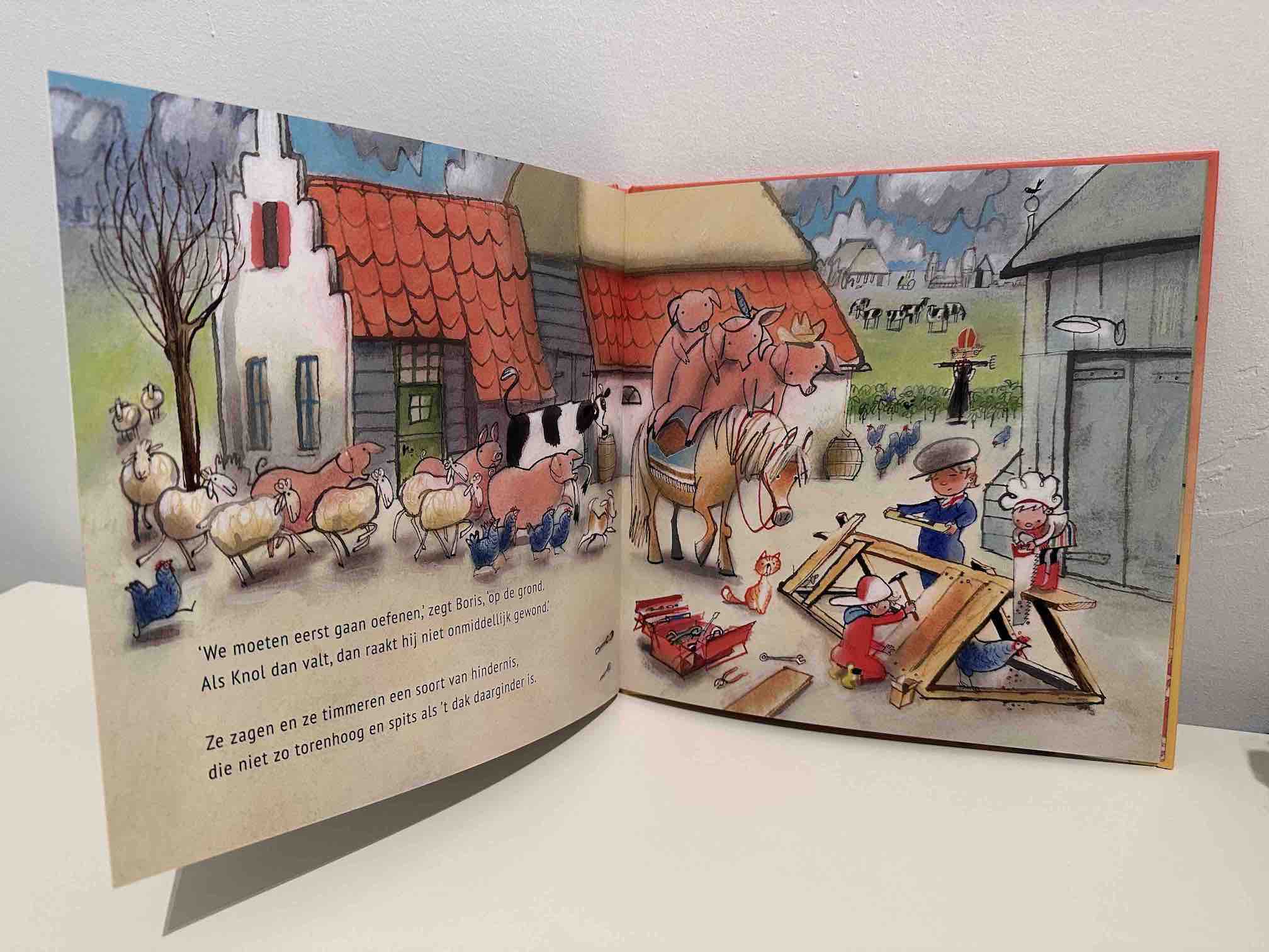 Prentenboek Hardcover- Boer Boris, een paard voor Sinterklaas - Ted van Lieshout - BezigeBijtjes