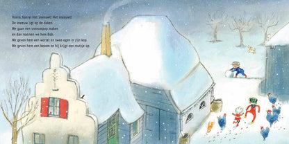 Prentenboek Hardcover - Boer Boris en de Sneeuwpop - Ted van Lieshout - BezigeBijtjes
