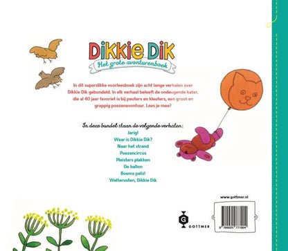 Prentenboek - Hardcover - Dikkie Dik het grote Avonturenboek - Jet Boeke - BezigeBijtjes