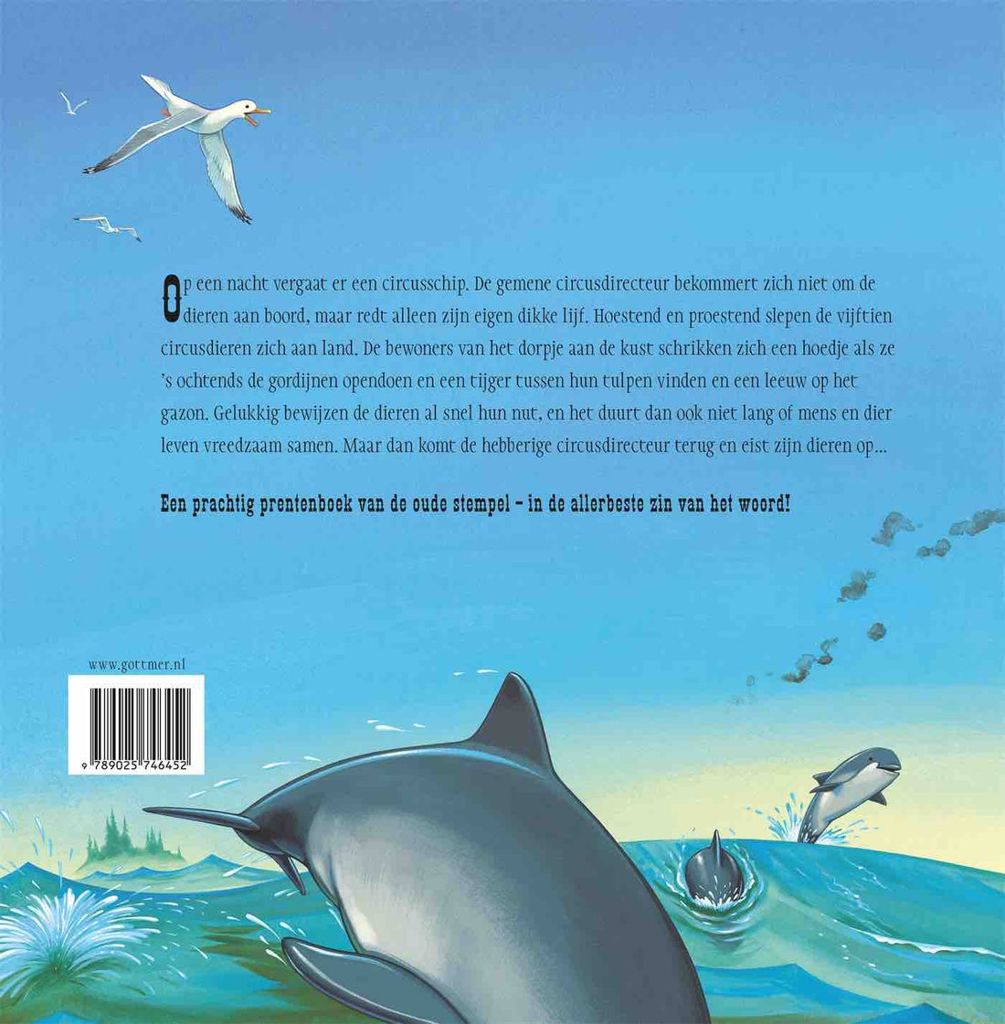 Prentenboek Hardcover - Het Circusschip - Chris van Dusen - BezigeBijtjes