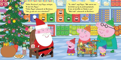 Prentenboek Hardcover - Peppa Pig - Peppa ontmoet de Kerstman - Neville Astley - BezigeBijtjes