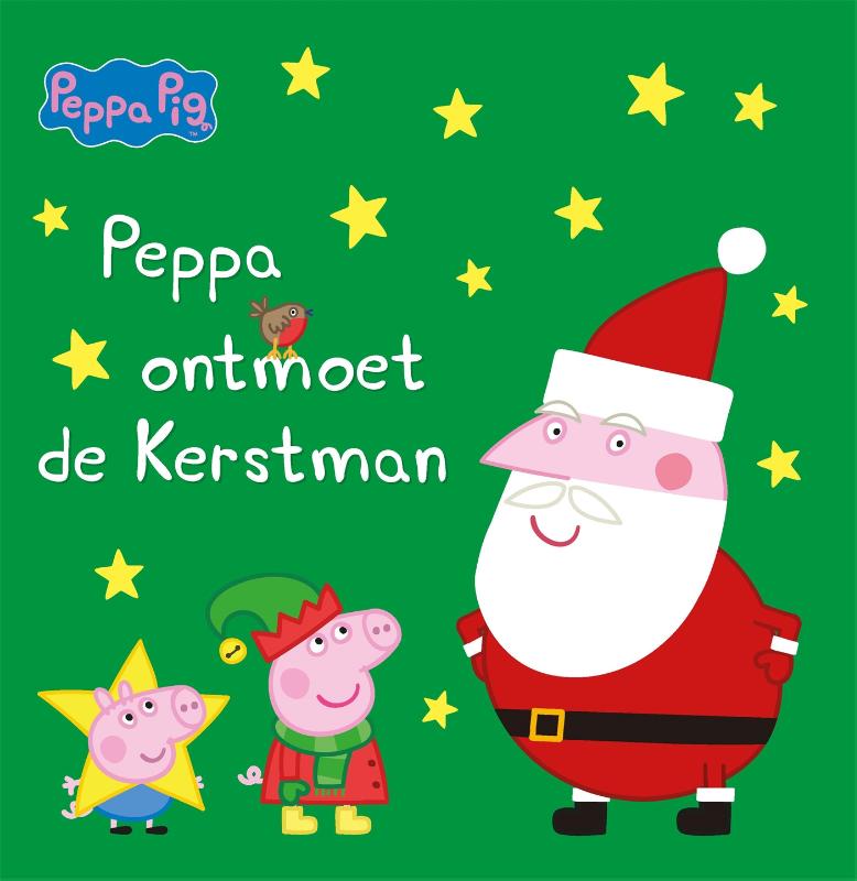 Prentenboek Hardcover - Peppa Pig - Peppa ontmoet de Kerstman - Neville Astley - BezigeBijtjes