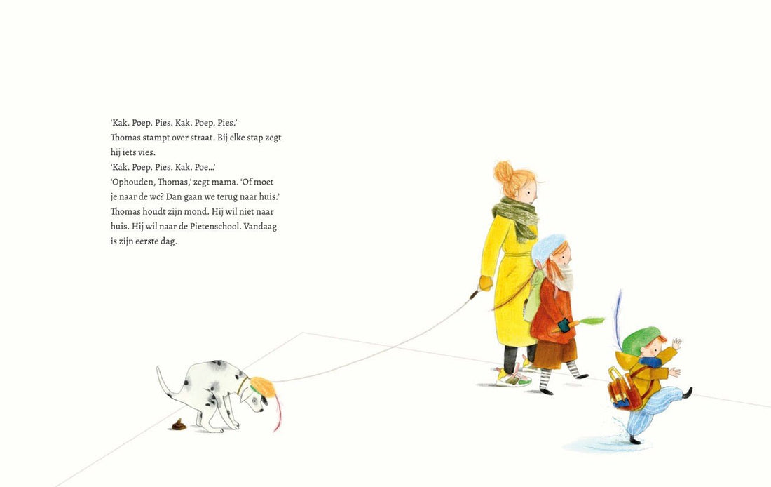 Prentenboek Hardcover - Pietje moet je Plassen - Sunna Borghuis - BezigeBijtjes