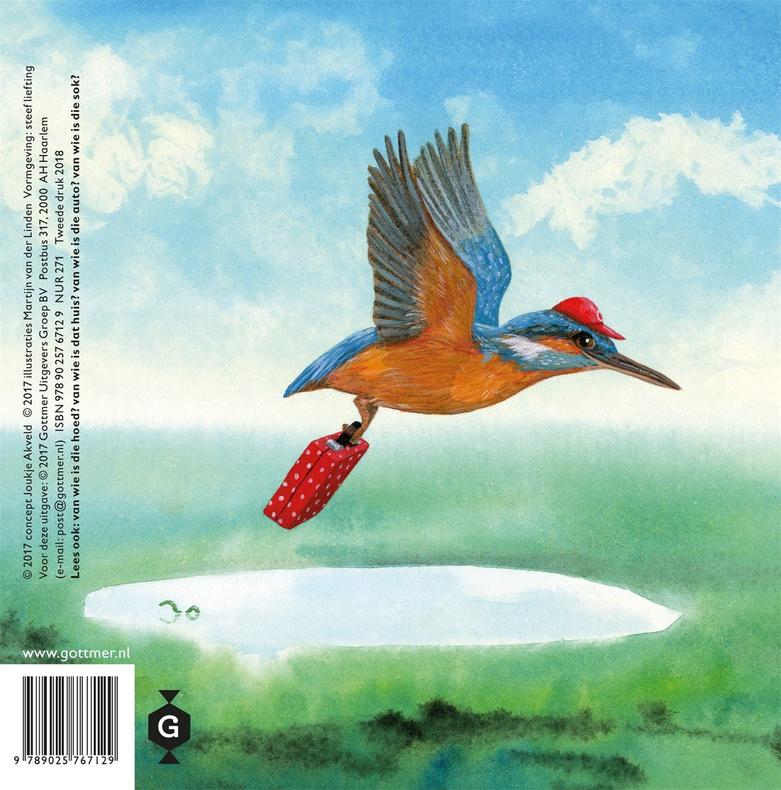 PrentenBoek Hardcover - Van wie is die Staart - Joukje Akveld - BezigeBijtjes