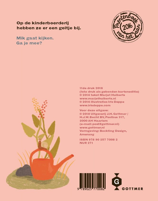 Prentenboek - Hardcover - We hebben er een Geitje bij - Marjet Huiberts - BezigeBijtjes