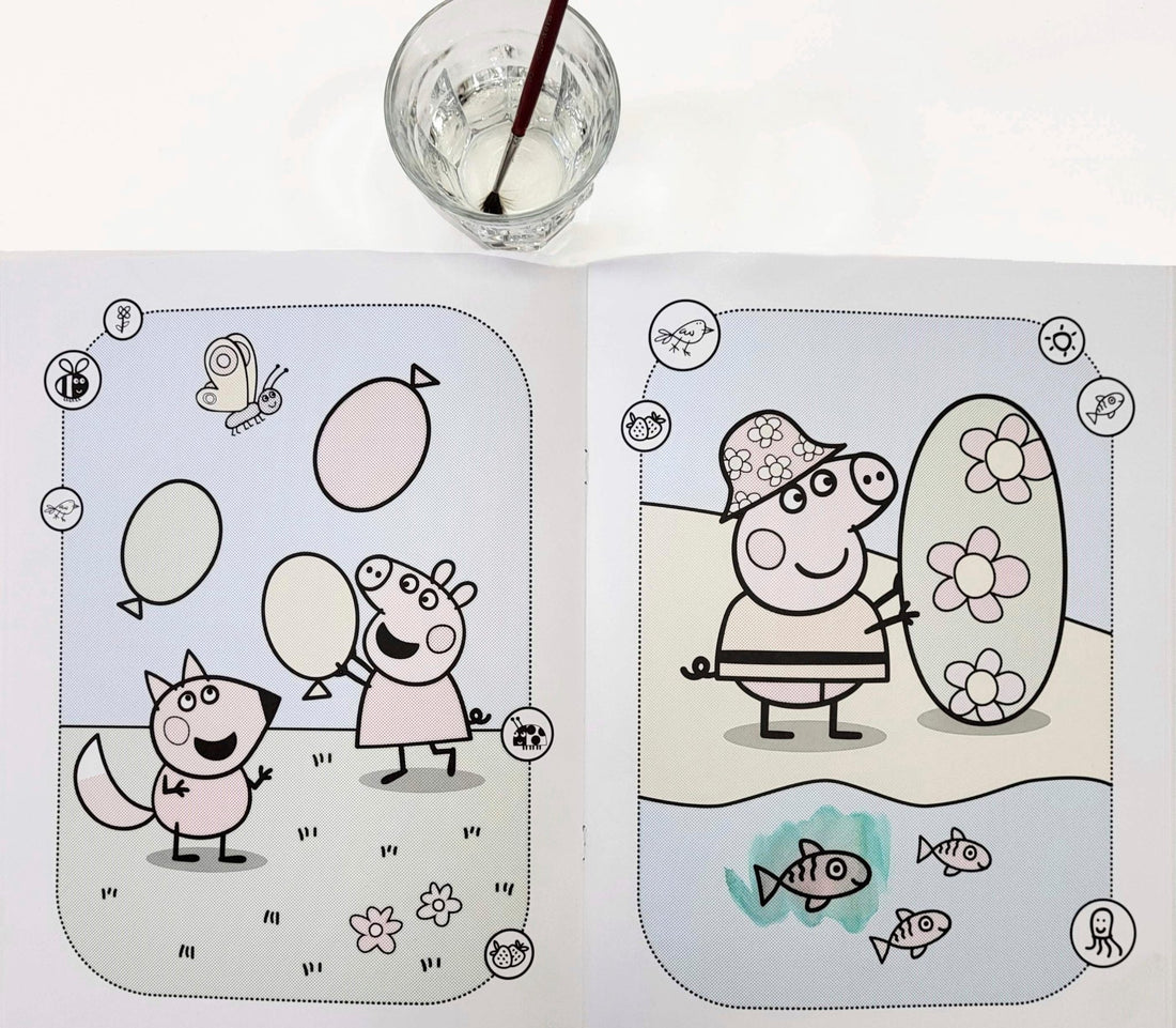 Toverkleurboek - Peppa Pig - Neville Astley - BezigeBijtjes