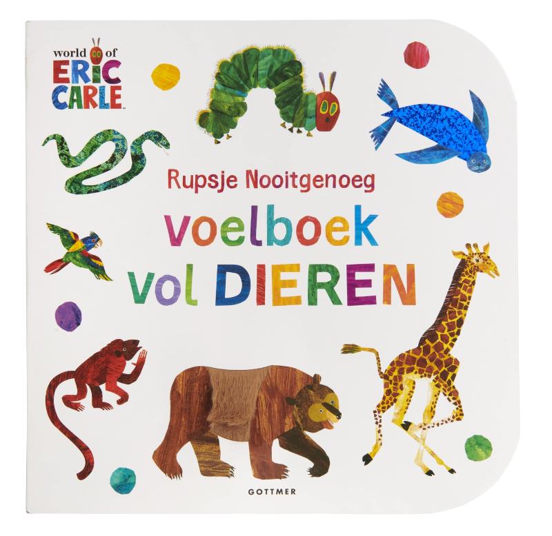 Voelboek - Rupsje Nooitgenoeg Voelboek vol Dieren - Eric Carle - BezigeBijtjes