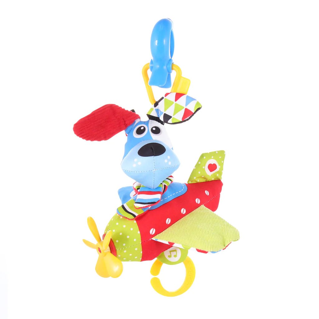 Yookidoo - Activiteiten Speelgoed Buggy-, Autostoel Speeltje - Hond in Vliegtuig - BezigeBijtjes