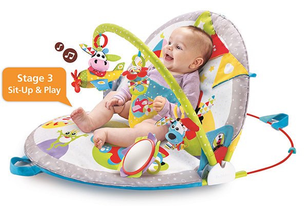 Yookidoo - Baby Speelkleed Liggend en zittend spelen - Babygym - BezigeBijtjes